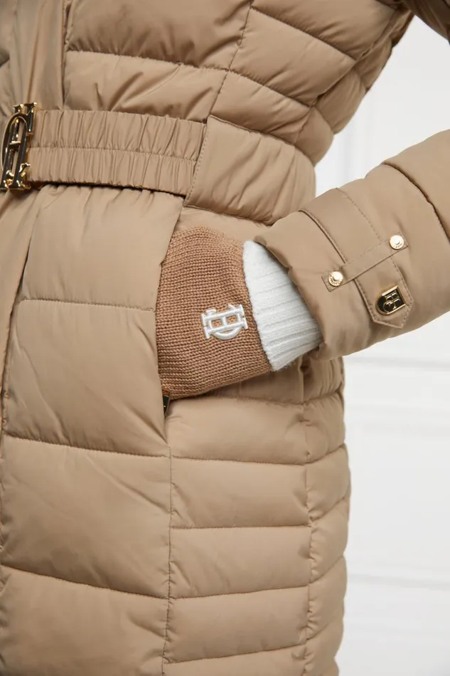 Women Gloves Holland Cooper Chelsea Logo Knitted Gloves Camel Cream Women Gloves Holland Cooper Chelsea Logo Knitted Gloves Camel Cream