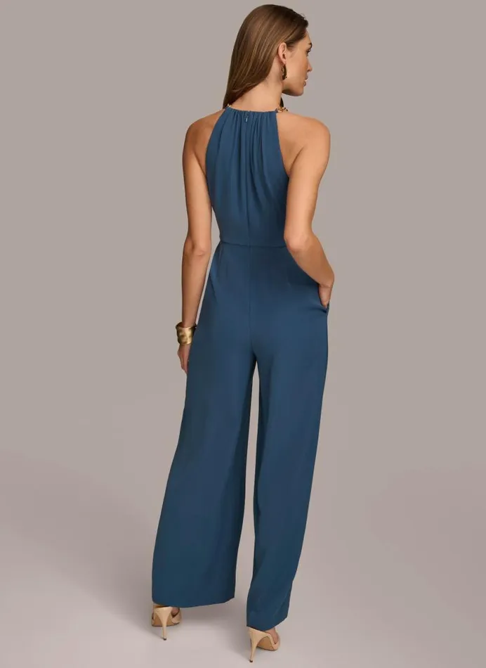 Women HALTER NECK CHAIN JUMPSUIT Tide Donna Karan New York Dresses And Jumpsuits Women HALTER NECK CHAIN JUMPSUIT Tide Donna Karan New York Dresses And Jumpsuits