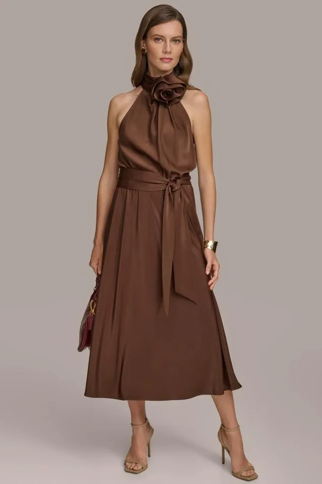 Women HALTER NECK CORSAGE ALINE Canyon Donna Karan New York Dresses And Jumpsuits Women HALTER NECK CORSAGE ALINE Canyon Donna Karan New York Dresses And Jumpsuits