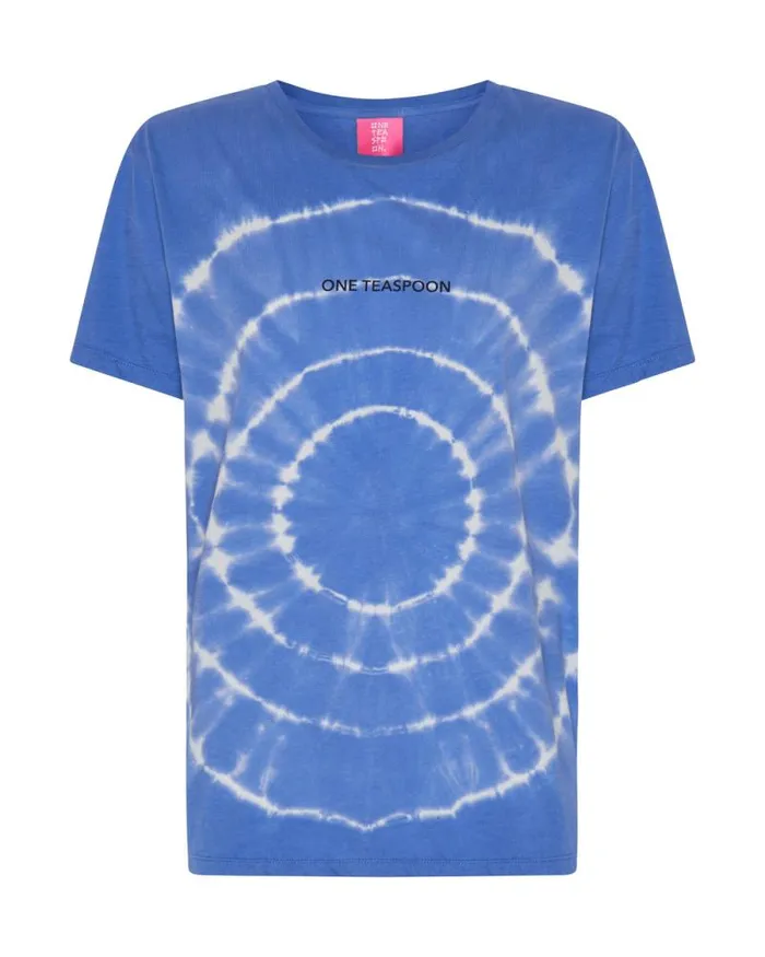 Women HAND DYED LOGO ORGANIC CREW TEE One Teaspoon Tees and Tanks