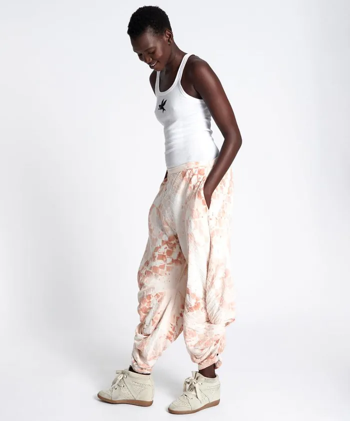 Women HAND PRINTED SOFT SNAKE GYPSY HAREM One Teaspoon Bottoms Women HAND PRINTED SOFT SNAKE GYPSY HAREM One Teaspoon Bottoms