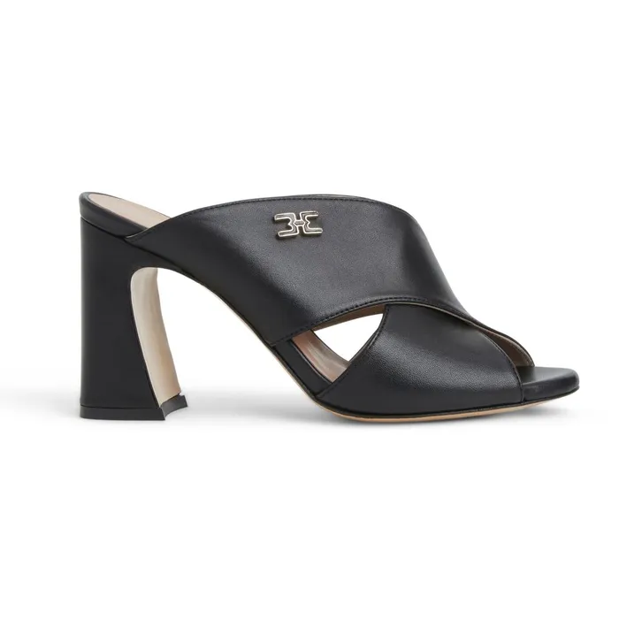 Women Heels Bruno Magli FATIMA Cross Band Heel BLACK