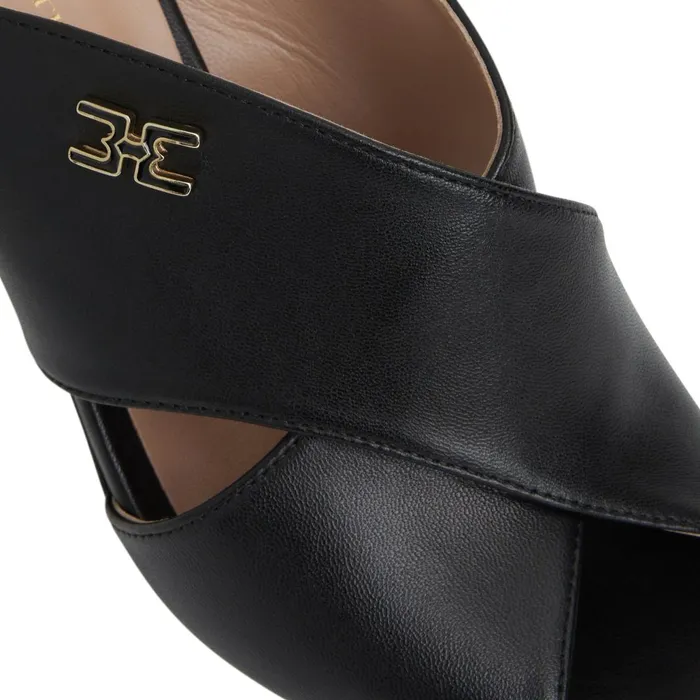 Women Heels Bruno Magli FATIMA Cross Band Heel BLACK