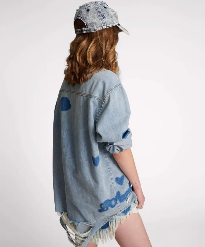 Women HENDRIXE PATCHED EVERYDAY DENIM SHIRT One Teaspoon Denim Shirts Women HENDRIXE PATCHED EVERYDAY DENIM SHIRT One Teaspoon Denim Shirts