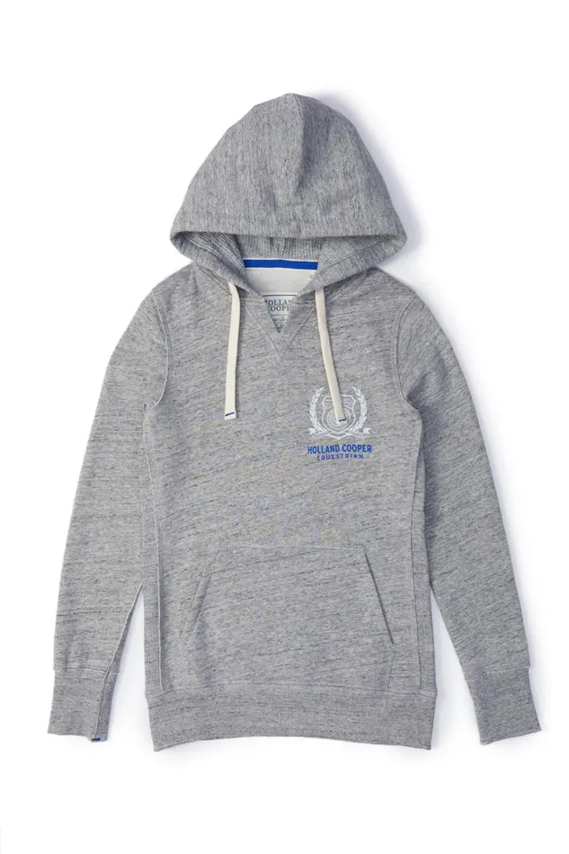 Women Hoodies Holland Cooper Events Hoodie Grey Marl Women Hoodies Holland Cooper Events Hoodie Grey Marl