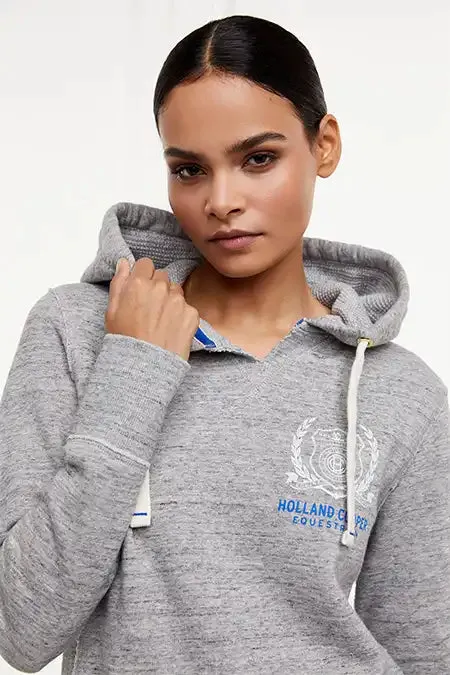 Women Hoodies Holland Cooper Events Hoodie Grey Marl Women Hoodies Holland Cooper Events Hoodie Grey Marl