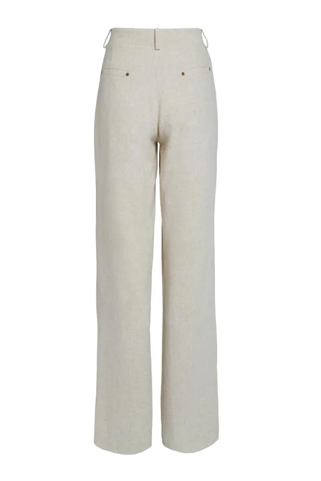 Women In Stock Tailoring Holland Cooper Belgravia Wide Leg Trouser Natural Linen Women In Stock Tailoring Holland Cooper Belgravia Wide Leg Trouser Natural Linen