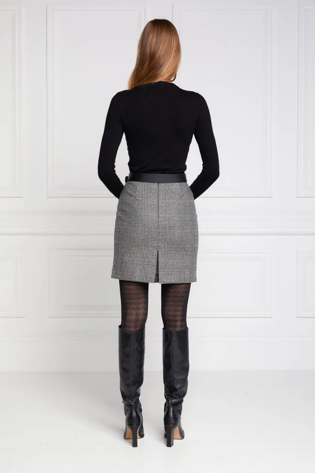 Women In Stock Tailoring Holland Cooper Chelsea Skirt Prince Of Wales Black Women In Stock Tailoring Holland Cooper Chelsea Skirt Prince Of Wales Black