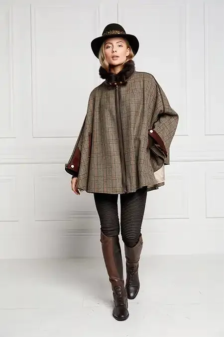 Women In Stock Tailoring Holland Cooper Chiltern Cape Bourbon Tweed