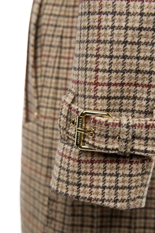 Women In Stock Tailoring Holland Cooper Full Length Marlborough Trench Coat Charlton Tweed