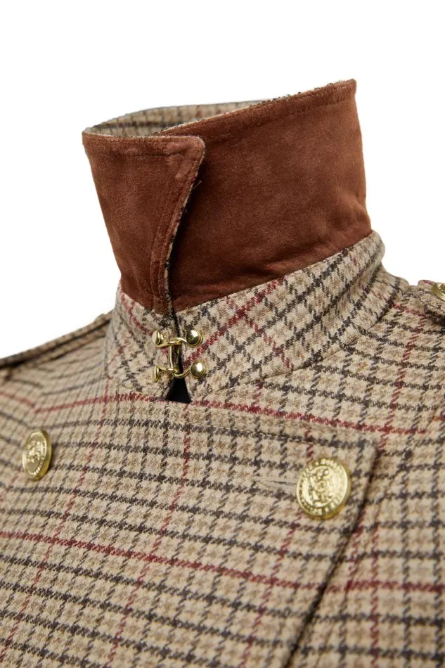 Women In Stock Tailoring Holland Cooper Full Length Marlborough Trench Coat Charlton Tweed