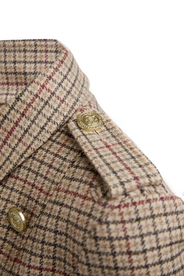 Women In Stock Tailoring Holland Cooper Full Length Marlborough Trench Coat Charlton Tweed
