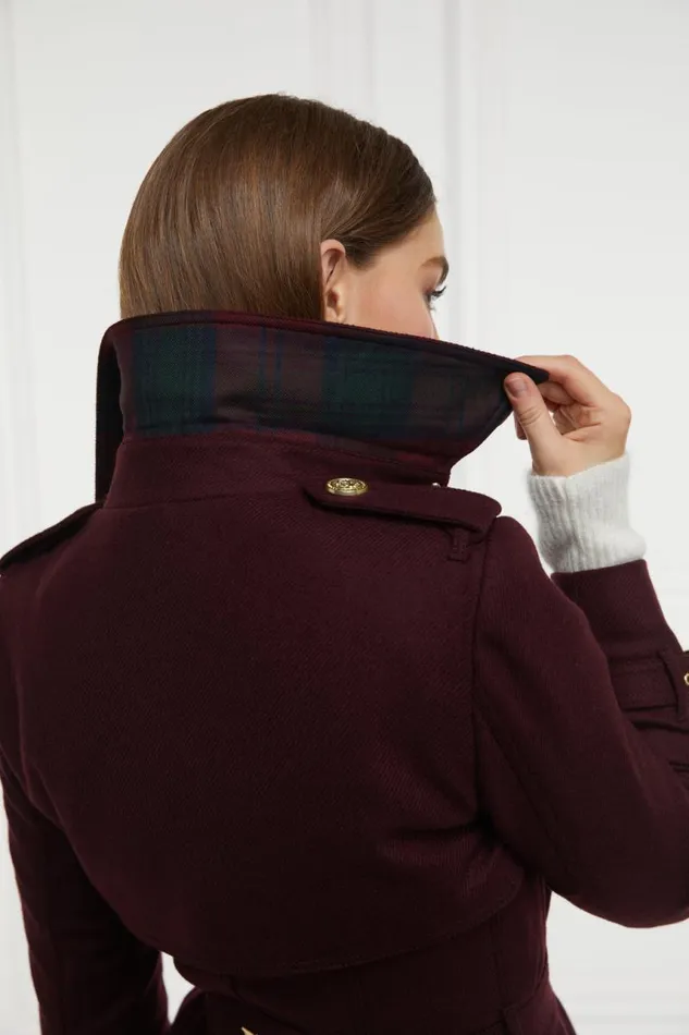 Women In Stock Tailoring Holland Cooper Full Length Marlborough Trench Coat Mulberry