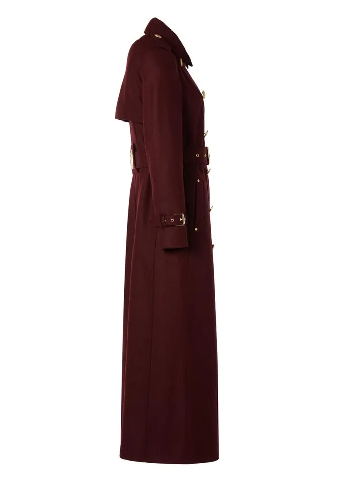 Women In Stock Tailoring Holland Cooper Full Length Marlborough Trench Coat Mulberry