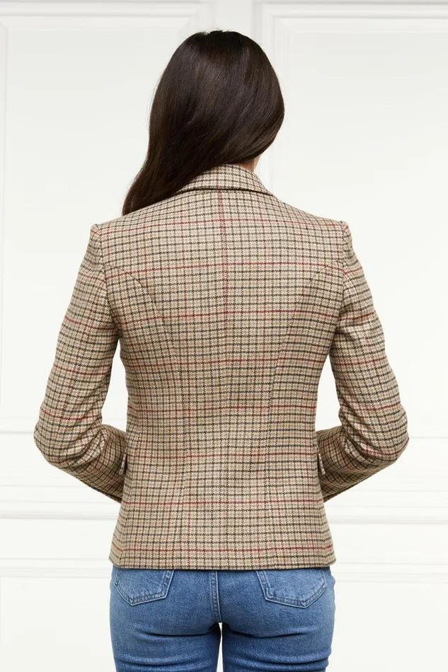 Women In Stock Tailoring Holland Cooper Heritage Knightsbridge Blazer Charlton Tweed Horn Button