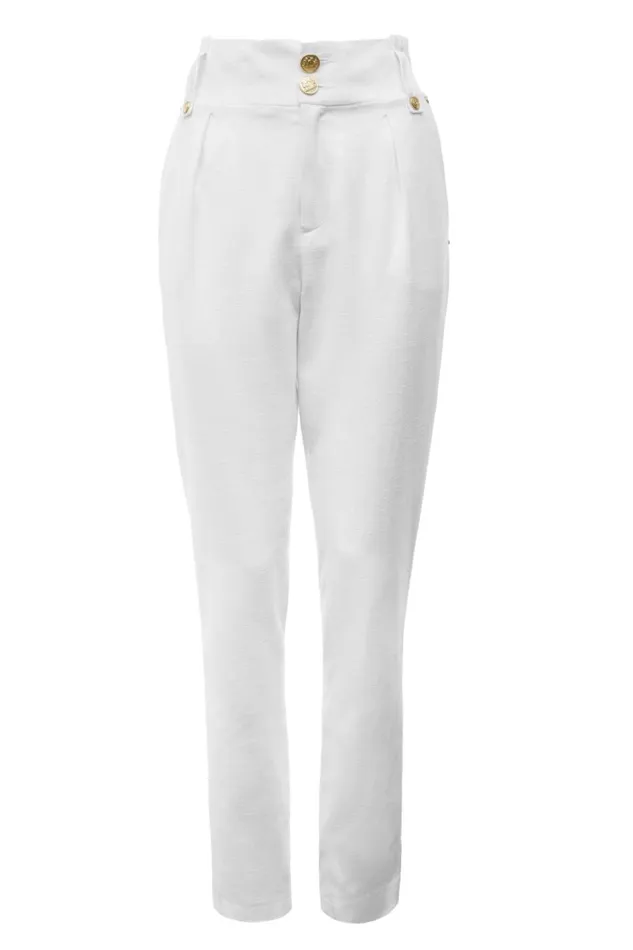 Women In Stock Tailoring Holland Cooper High Waisted Peg Trouser Oyster Linen Women In Stock Tailoring Holland Cooper High Waisted Peg Trouser Oyster Linen