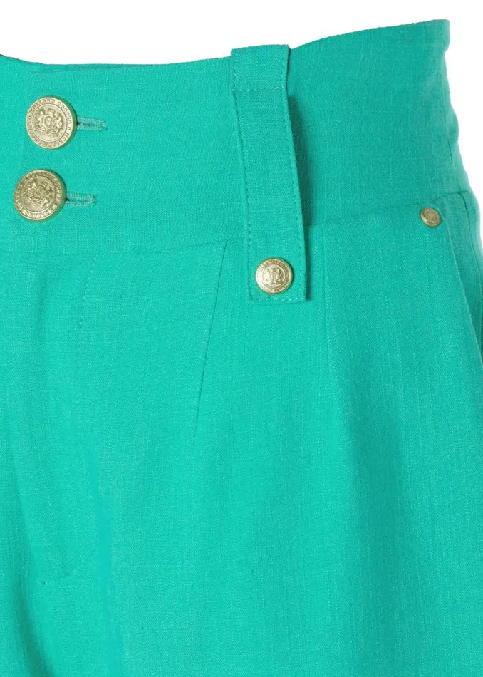 Women In Stock Tailoring Holland Cooper High Waisted Straight Trouser Jade Linen Women In Stock Tailoring Holland Cooper High Waisted Straight Trouser Jade Linen