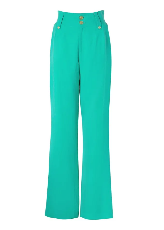 Women In Stock Tailoring Holland Cooper High Waisted Straight Trouser Jade Linen Women In Stock Tailoring Holland Cooper High Waisted Straight Trouser Jade Linen
