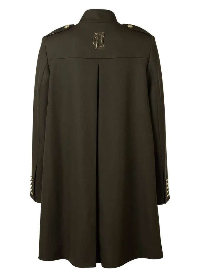 Women In Stock Tailoring Holland Cooper Highbury Cape Coat Khaki Barathea
