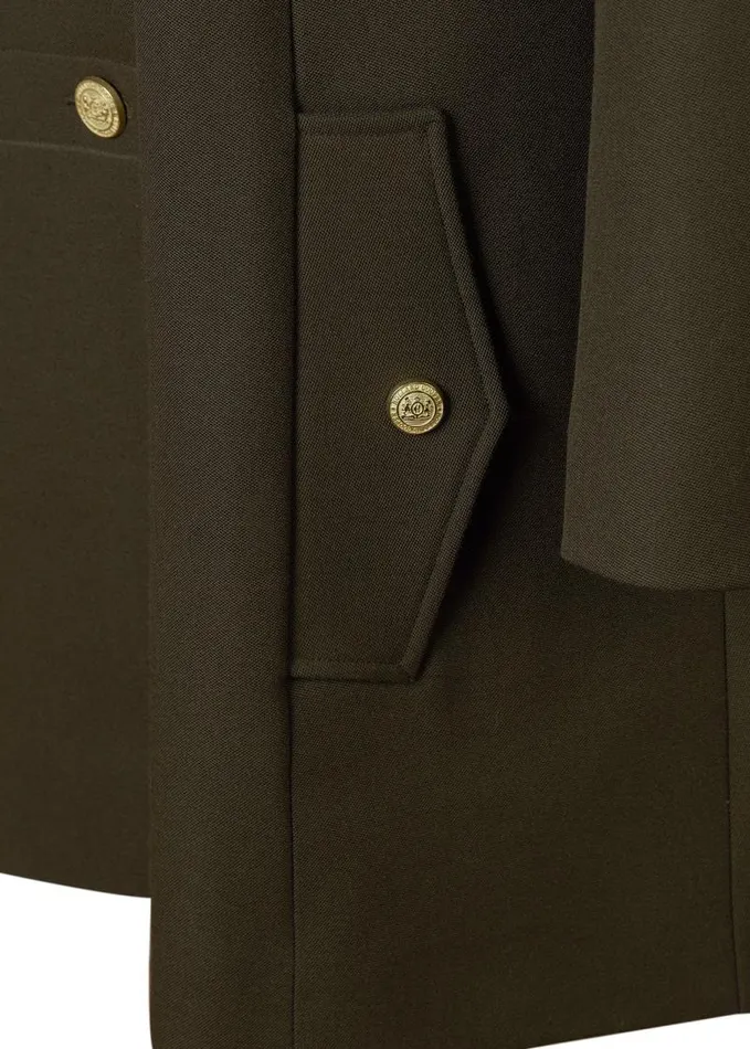 Women In Stock Tailoring Holland Cooper Highbury Cape Coat Khaki Barathea