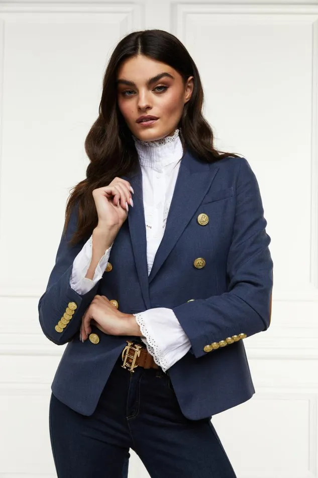 Women In Stock Tailoring Holland Cooper Knightsbridge Blazer Denim