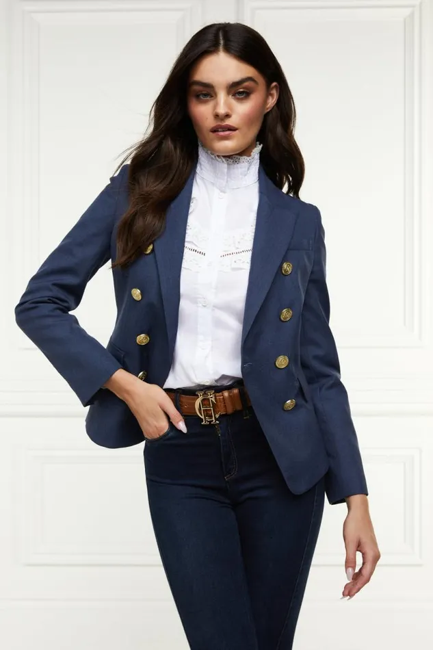 Women In Stock Tailoring Holland Cooper Knightsbridge Blazer Denim