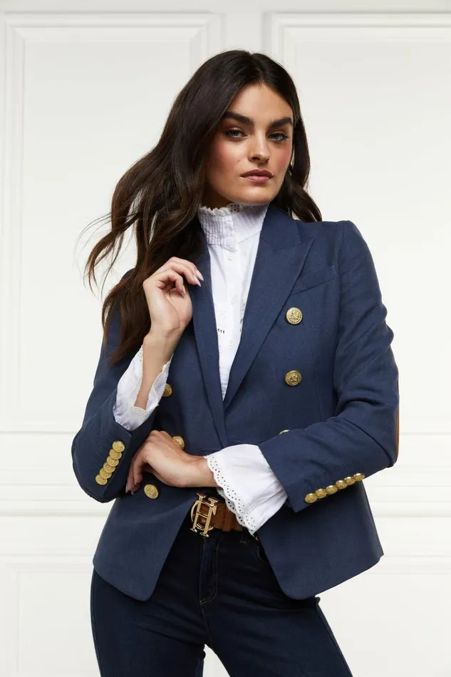 Women In Stock Tailoring Holland Cooper Knightsbridge Blazer Denim