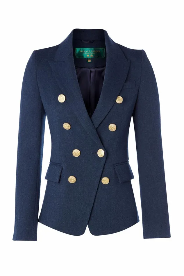 Women In Stock Tailoring Holland Cooper Knightsbridge Blazer Denim