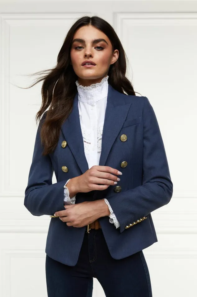 Women In Stock Tailoring Holland Cooper Knightsbridge Blazer Denim