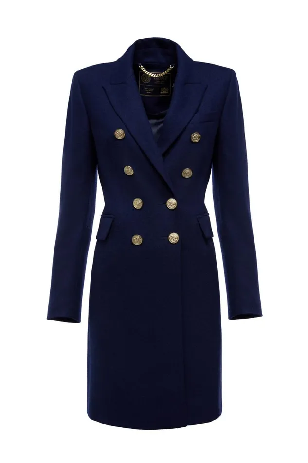 Women In Stock Tailoring Holland Cooper Knightsbridge Coat Navy