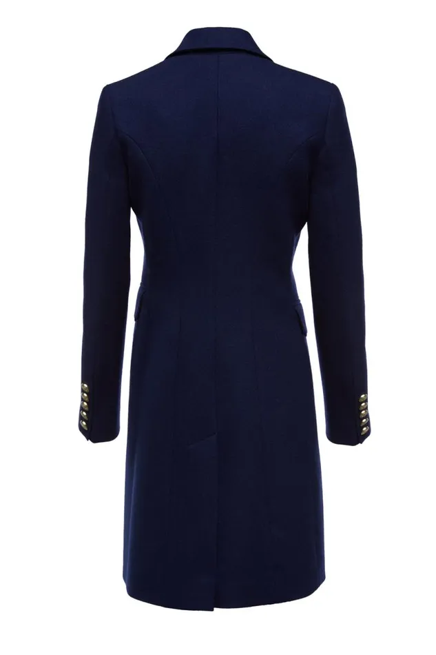 Women In Stock Tailoring Holland Cooper Knightsbridge Coat Navy