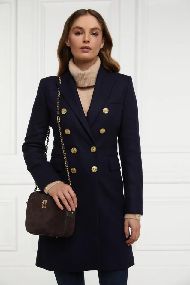 Women In Stock Tailoring Holland Cooper Knightsbridge Coat Navy