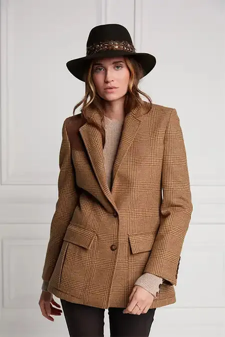 Women In Stock Tailoring Holland Cooper Single Breasted Field Blazer Tawny