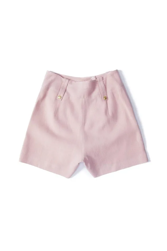 Women In Stock Tailoring Holland Cooper Tailored Short Pink Linen
