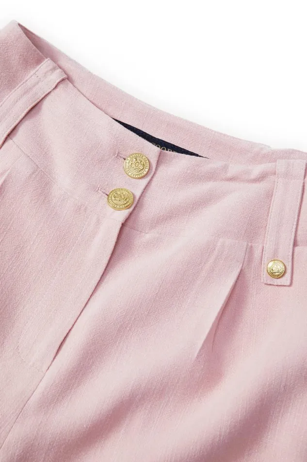 Women In Stock Tailoring Holland Cooper Tailored Short Pink Linen