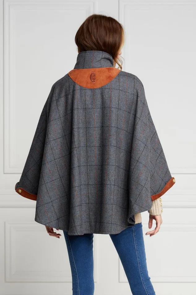 Women In Stock Tailoring Holland Cooper The Classic Cape Mid Blue Check