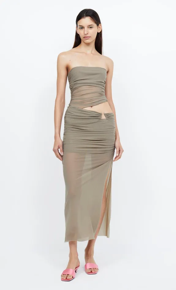 Women IONA STRAPLESS DRESS 8211 TAUPE Bec Bridge Wedding Guest