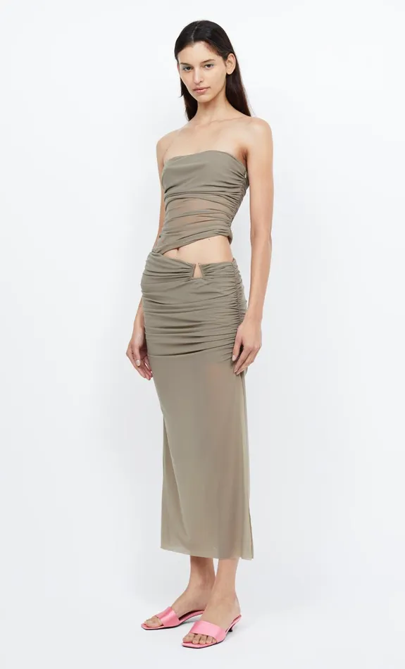 Women IONA STRAPLESS DRESS 8211 TAUPE Bec Bridge Wedding Guest