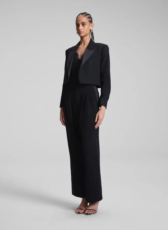 Women Jackets and Coats ALC Anderson Cropped Tux Jacket Blackblack