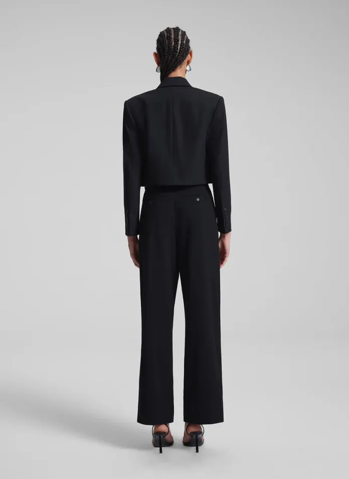 Women Jackets and Coats ALC Anderson Cropped Tux Jacket Blackblack
