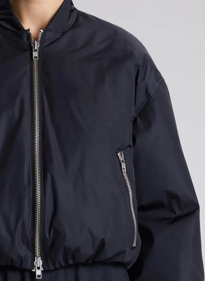 Women Jackets and Coats ALC Zane Nylon Bomber Jacket Maritime Navy