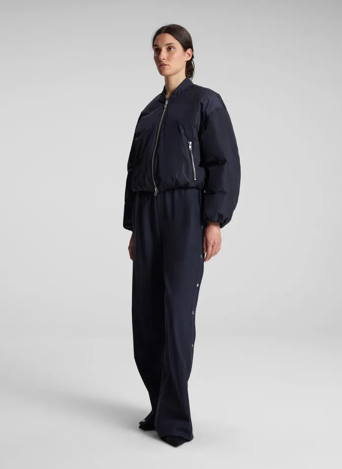 Women Jackets and Coats ALC Zane Nylon Bomber Jacket Maritime Navy