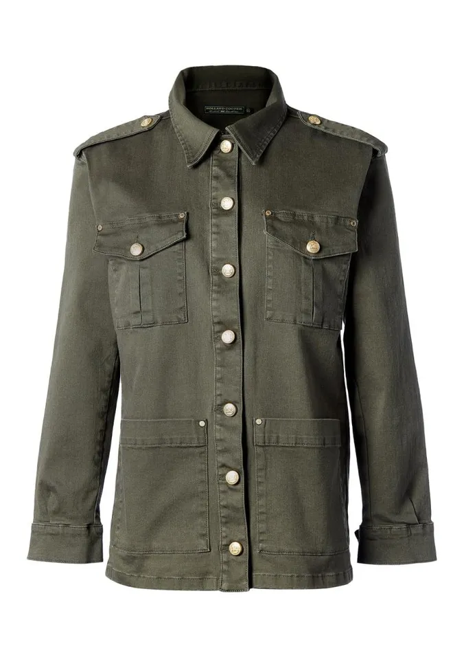 Women Jackets Holland Cooper Artillery Jacket Hunter Green Women Jackets Holland Cooper Artillery Jacket Hunter Green