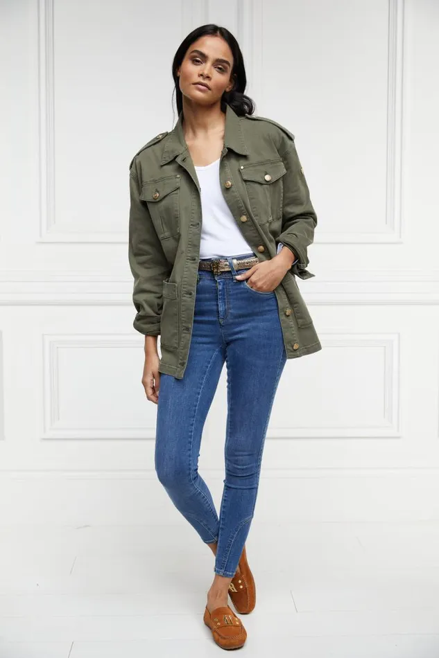 Women Jackets Holland Cooper Artillery Jacket Hunter Green Women Jackets Holland Cooper Artillery Jacket Hunter Green