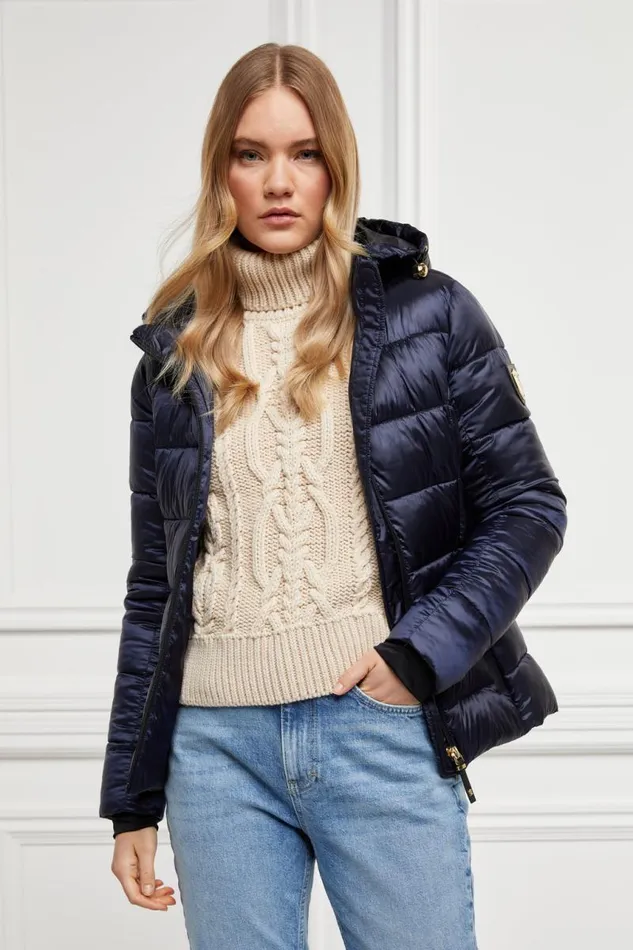 Women Jackets Holland Cooper Sherbourne Puffer Ink Navy Women Jackets Holland Cooper Sherbourne Puffer Ink Navy