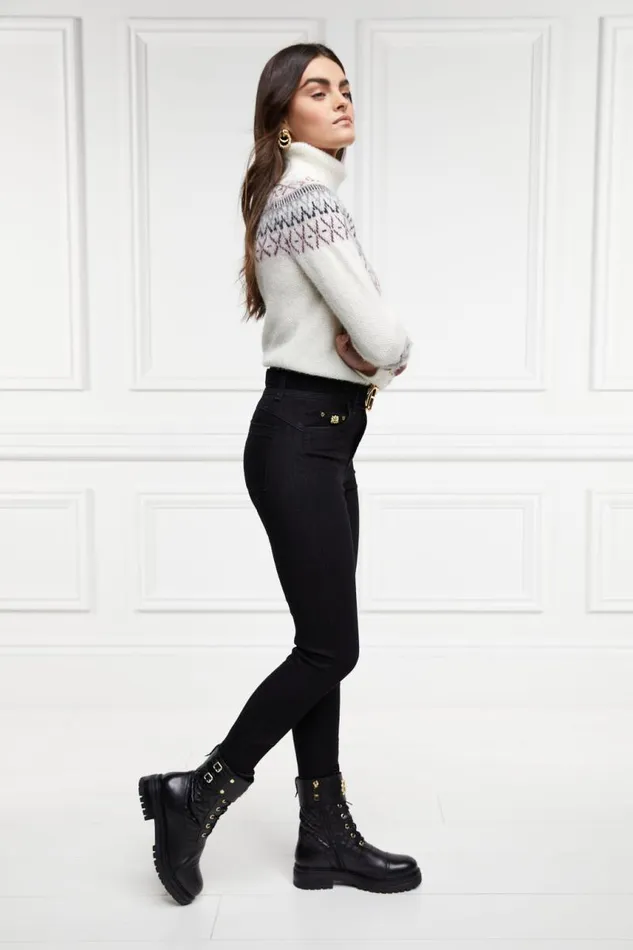 Women Jeans Holland Cooper 5 Pocket Jodhpur Jean Black Women Jeans Holland Cooper 5 Pocket Jodhpur Jean Black