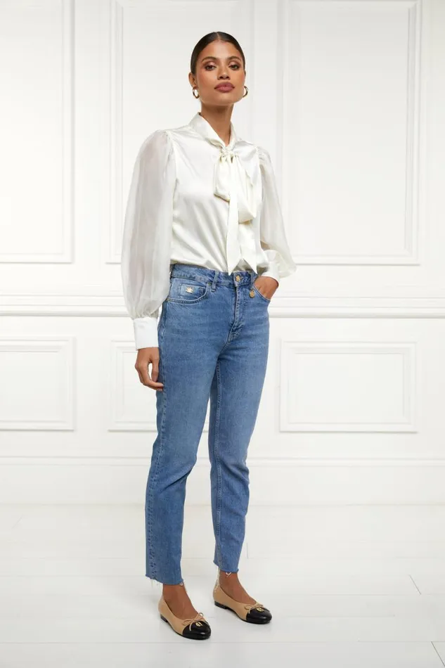 Women Jeans Holland Cooper High Rise Slim Jean Vintage Indigo Women Jeans Holland Cooper High Rise Slim Jean Vintage Indigo