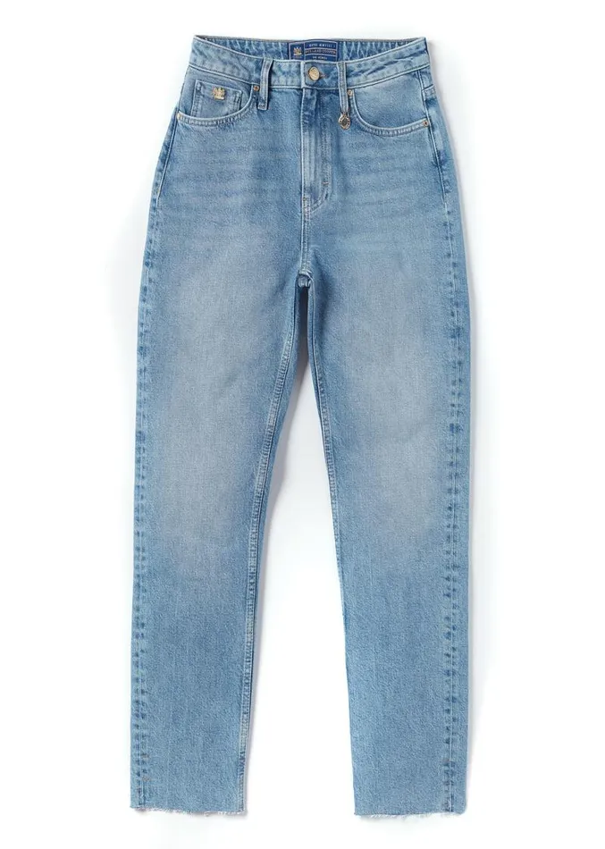 Women Jeans Holland Cooper High Rise Slim Jean Vintage Indigo Women Jeans Holland Cooper High Rise Slim Jean Vintage Indigo