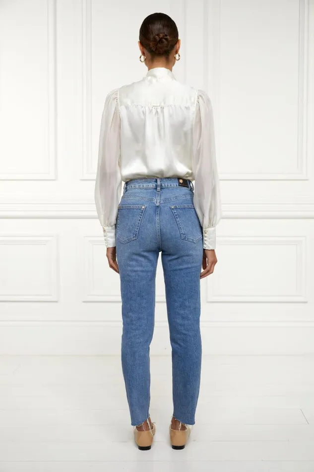 Women Jeans Holland Cooper High Rise Slim Jean Vintage Indigo Women Jeans Holland Cooper High Rise Slim Jean Vintage Indigo