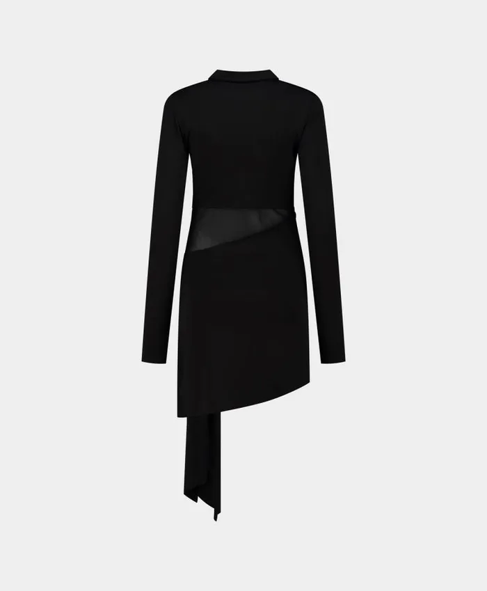 Women Jet Black Tanae Mesh Dress Daily Paper Dresses Women Jet Black Tanae Mesh Dress Daily Paper Dresses